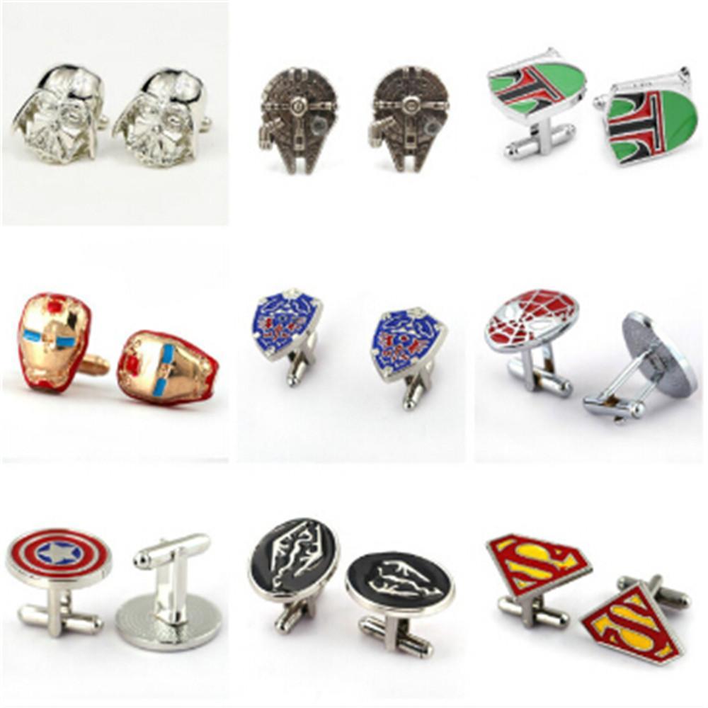 Comic Characters Metal Cuff Links