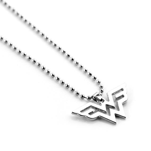 Fashioned Golden Wonder Woman Logo Pendant